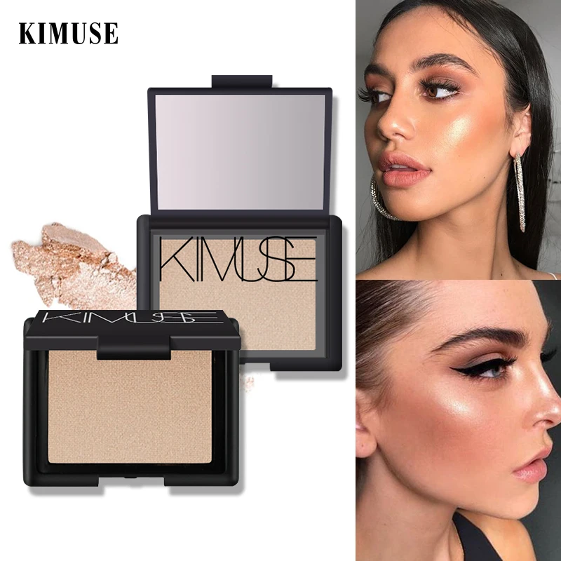 KIMUSE Хайлайтер для лица компактная пудра палитра макияжа осветитель бронзатор