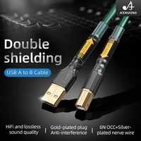 ataudio usb dac cable type a b c b plug hifi stereo cable occ data audio digital cable for mobile phone dac