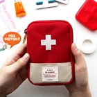 Милая миниатюрная Портативная сумка для лекарств, комплект первой помощи, Аварийные наборы, органайзер, уличная сумка для хранения таблеток, Органайзер