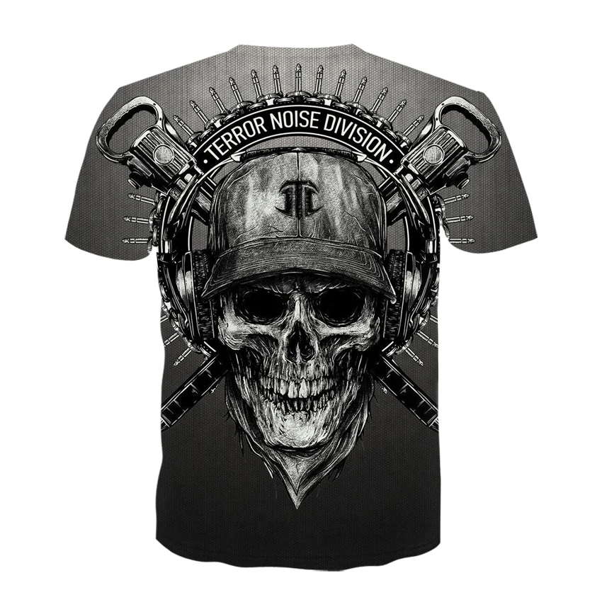 

Skeleton skull 3D printed T-shirt Summer Boy Boy Harajuku T-shirt Large T-shirt Teenagers HipHop T Short Sleeve