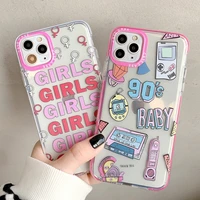 cute fashion shockproof case for iphone 13 12 11 pro max xr x xs 7 8 plus se butterfly dog soft transparent tpu back cover