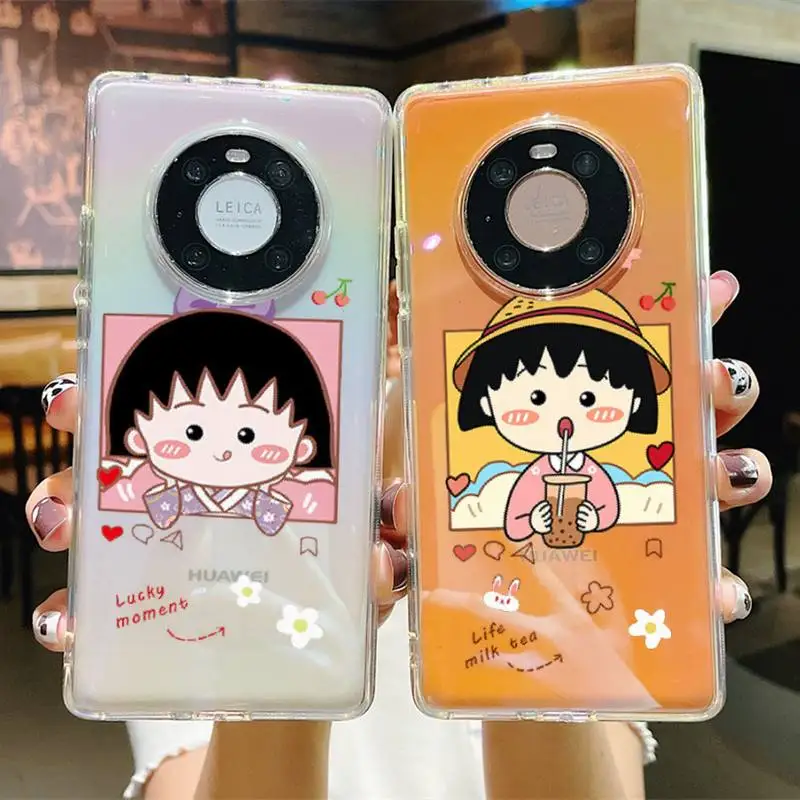 

Japan anime Chibi Maruko Phone Case For Huawei P20 30 pro lite Psmart 2019 Y5 6 7 Honor 8 10 i lite Mate 20lite