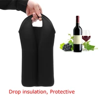 2 bottles wine bag covers wine bottle holder cooler bag wine bottles insulated travel carrier carrying tote picnic storage