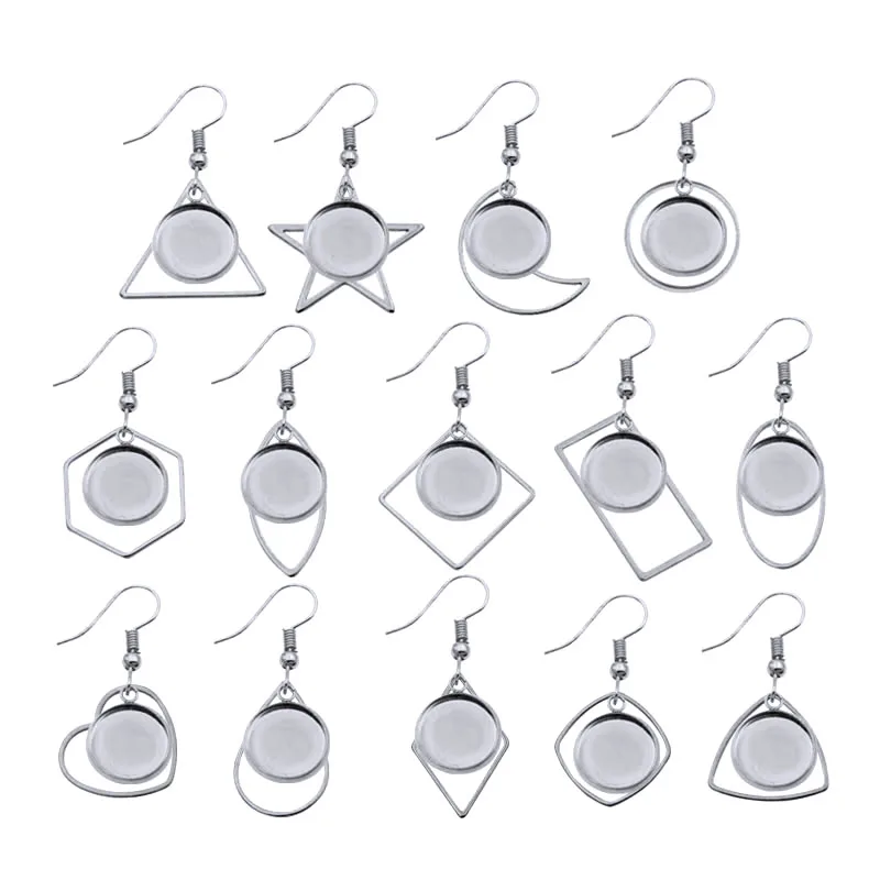 

8 шт., подвески для сережек, 12 мм