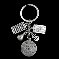 1pcs 2020 new fun handmade personality abacus calculator money bag metal keychain gift