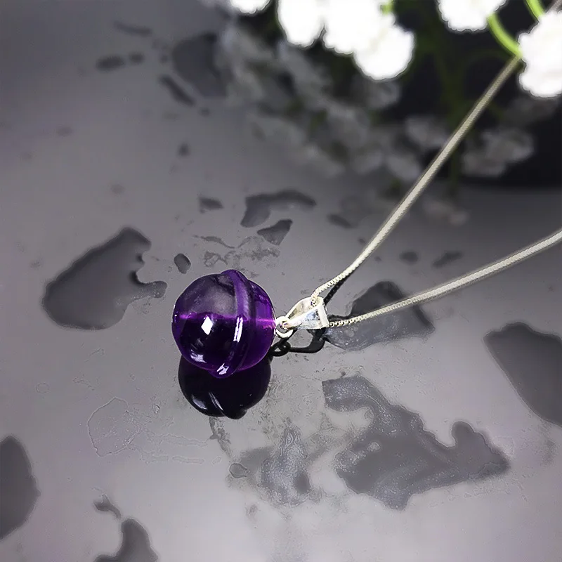 10 мм натуральные камни аметист бисера Исцеление фиолетовый Кристальные колокола