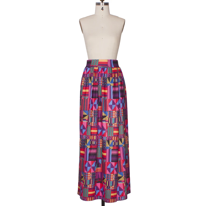 Африканская Женская одежда юбка Анкара с принтом 2021 модная высоким разрезом