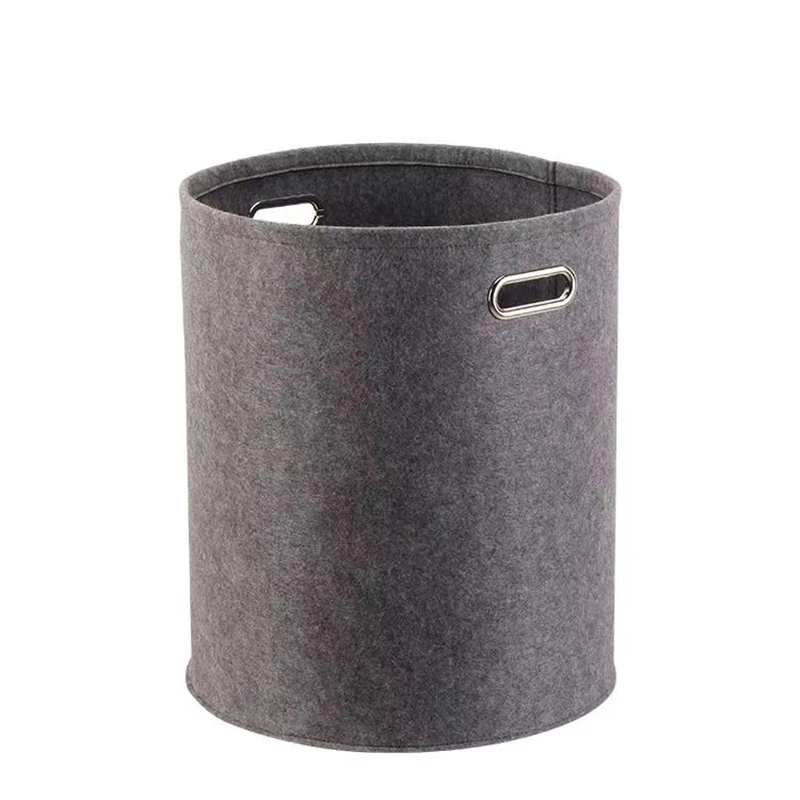 

Large Capacity Felt Laundry Basket for Dirty Clothes Toys Books Organizier Hamper