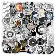 10/30/50Pcs Cool Witch Moon Gothic Cartoon Stickers Aesthetic Art Decals Scrapbook Laptop Guitar Phone Graffiti Sticker Kids Toy