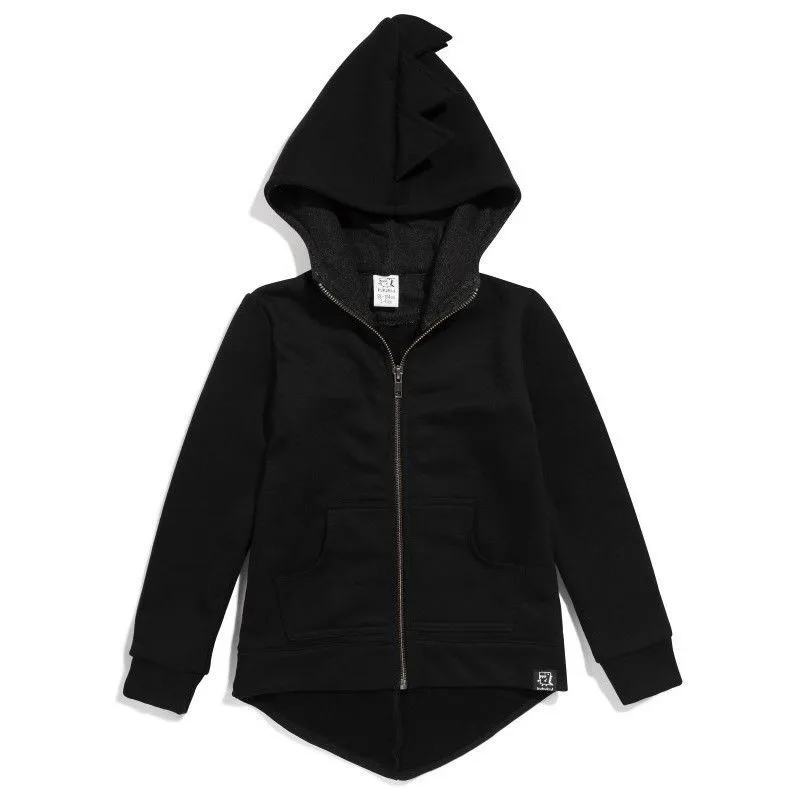 Толстовка с капюшоном и динозавром для девочек мальчиков однотонная толстовка