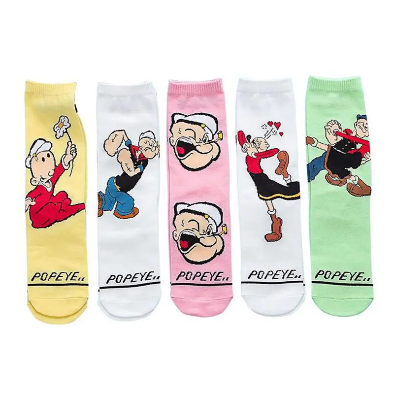 Носки забавные унисекс носки трубы популярные с анимационным принтом классные