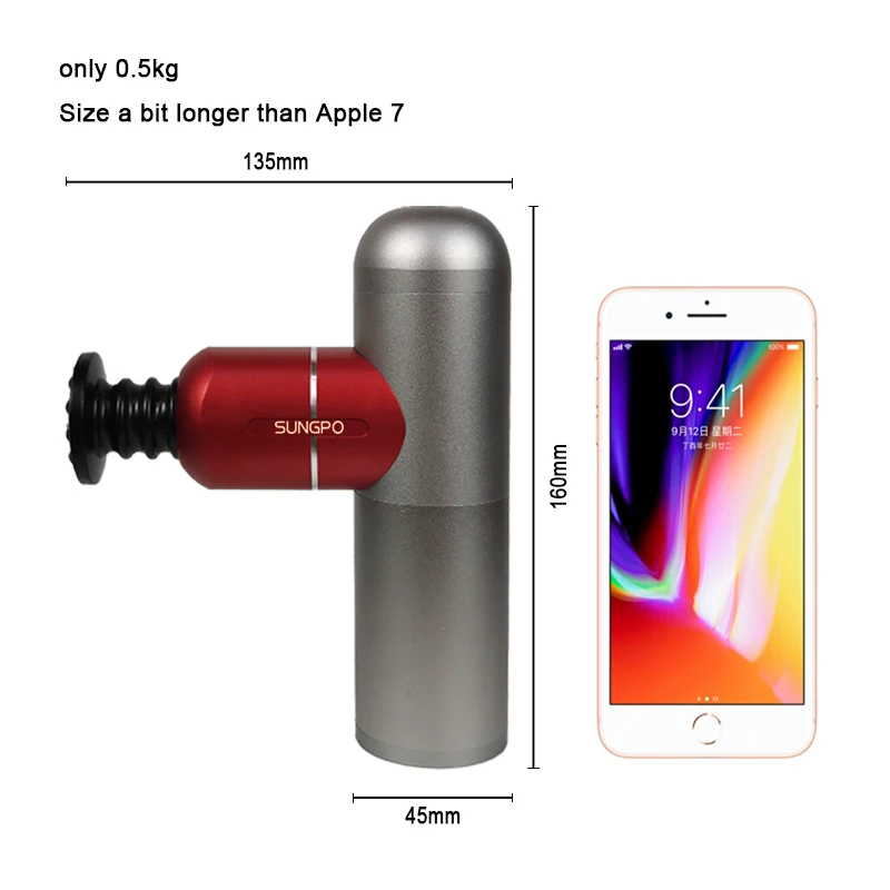 

Мини массажный пистолет для глубоких тканей, массажер для снятия боли в мышцах, спортивный массажный пистолет для расслабления, портативны...