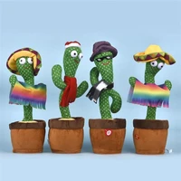 talking toy dancing cactus doll speak talk sound record repeat toy kawaii cactus toys children kids education toy gift
