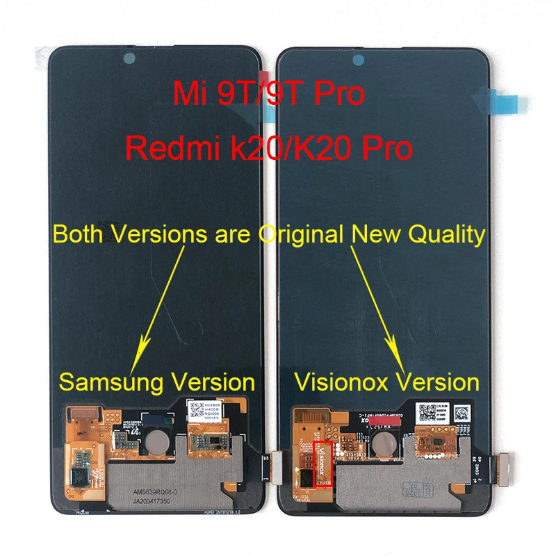 Оригинальный M &amp Sen 6 39 &quotдля Xiaomi Mi 9T AMOLED ЖК экран + Сенсорная панель дигитайзер