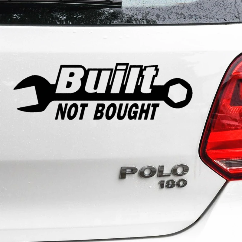 Наклейки для автомобиля Built not Bought забавные креативные настенные наклейки