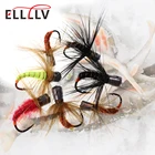 Elllv 6 шт. тяжелые Багги черви быстротонущие джиг-головки для подледной рыбалки приманка для нахлыста разные цвета для зимней рыбалки