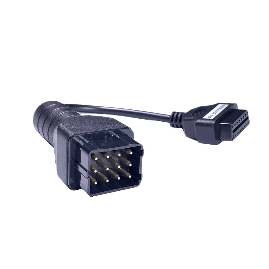 Высокое качество Полный 12 Pin 12Pin к 16pin OBD OBD2 OBDII кабель адаптер автомобильного