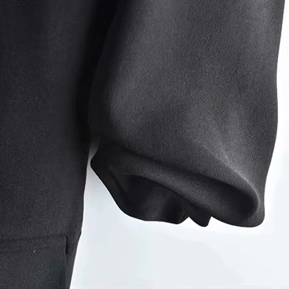 

2021 new solid color slim casual autumn fashion pleated sleeve suit coat