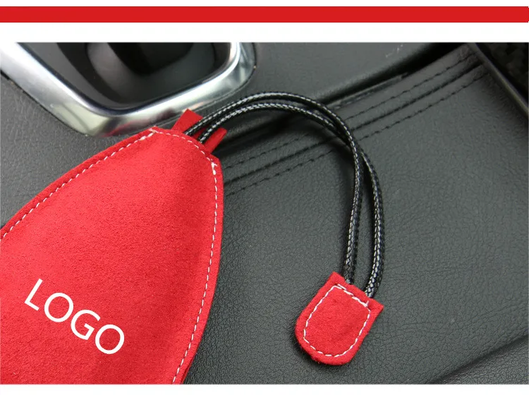 Top Layer Leather Universal Auto Key Case with High Quality Suede Car Wallet for LADA Volvo Lotus SAAB Ssangyong Jaguar KIA | Автомобили и