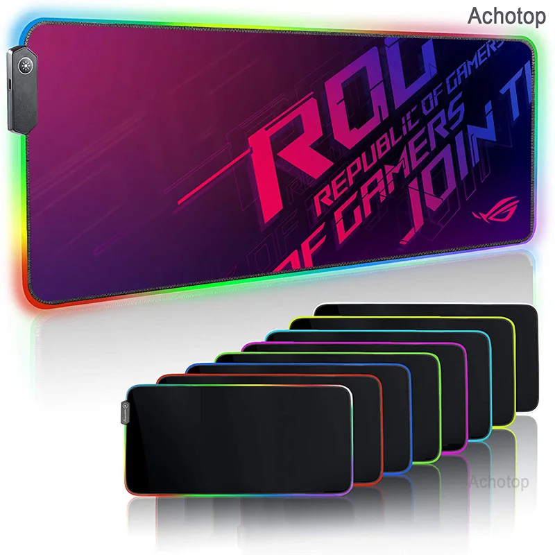

ASUS XXL Mousepad Extra Large Mouse Pad for Gaming Mause RGB Keyboard Carpet Cover Mice Pads Gamer Kits ROG Computer Mat CS Dota