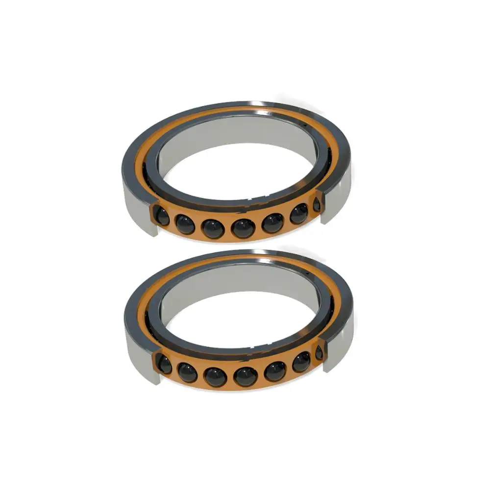Радиально-упорные подшипники CNC 7202 7202C P4 HQ1 DB 15X35X11 1 пара керамический шарик ABEC-7 SI3N4