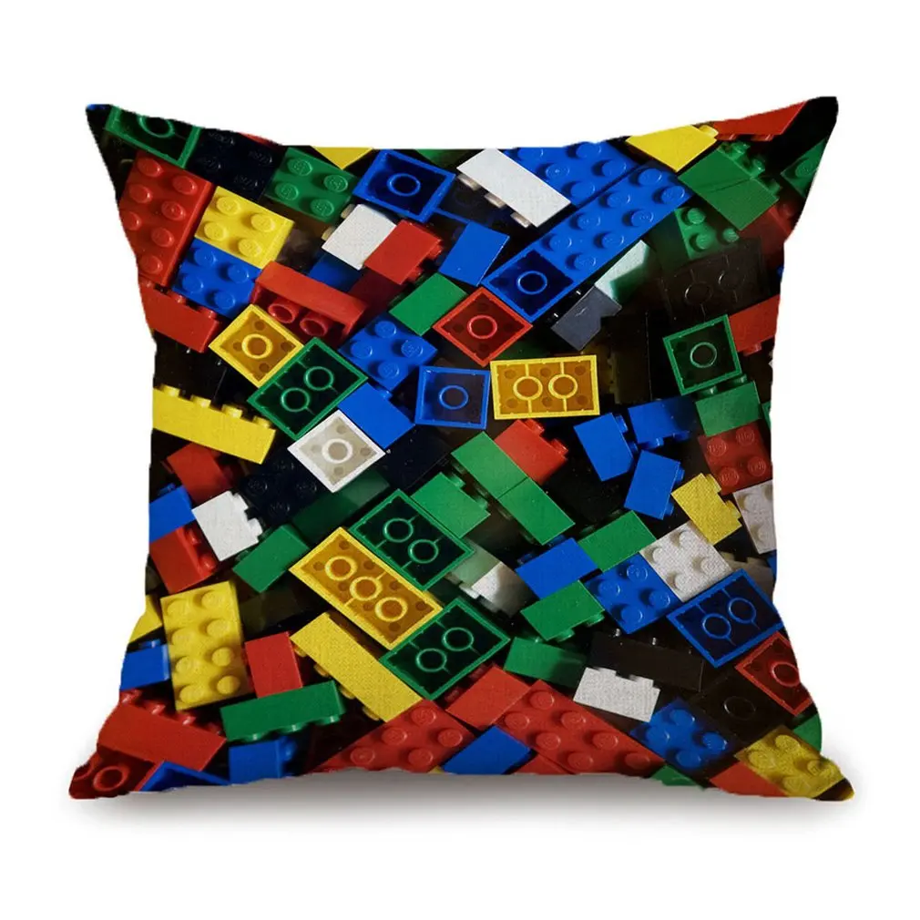 Квадратная наволочка для подушки Lego двусторонняя блестящая дивана с блестками