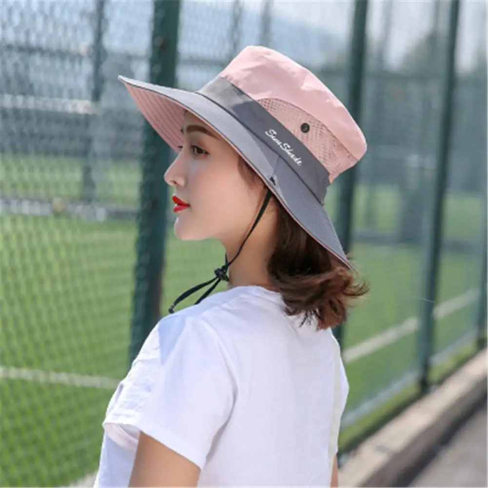 

Sun Hats for Women UV Protection Wide Brim Breathable Mesh Sunscrenn Hat Bob Hiking Hat Folding Mountaineering Hat