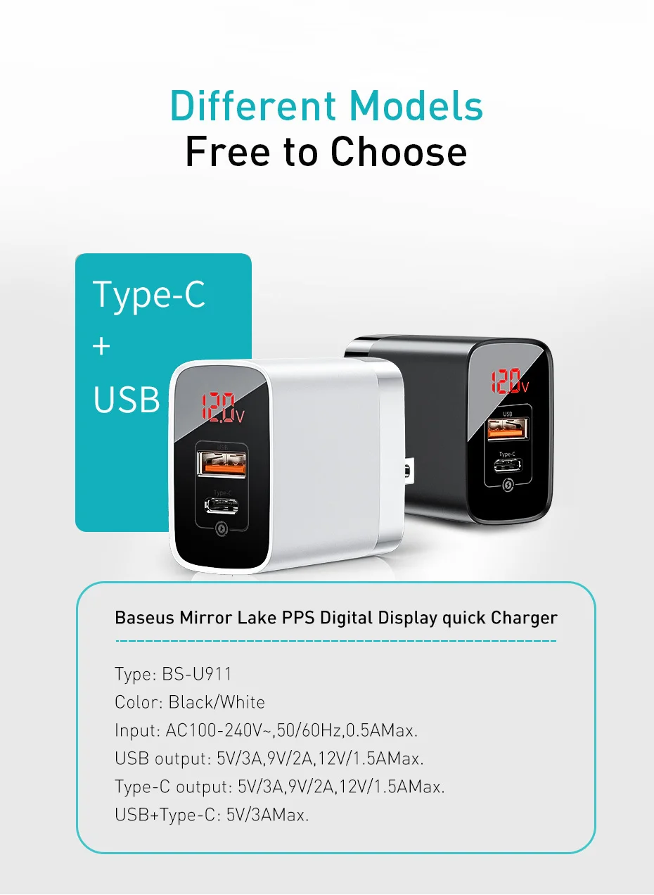 Baseus Quick Charge 3,0 USB зарядное устройство для iPhone samsung Xiaomi huawei мобильный телефон 18 Вт PD3.0 PD QC3.0 QC usb type C быстрое зарядное устройство