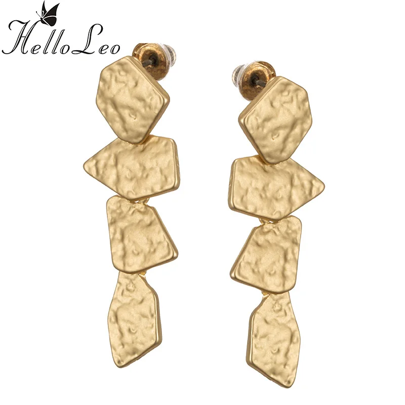 Женские серьги с подвесками круглой формы в форме листьев и Луны романтичные