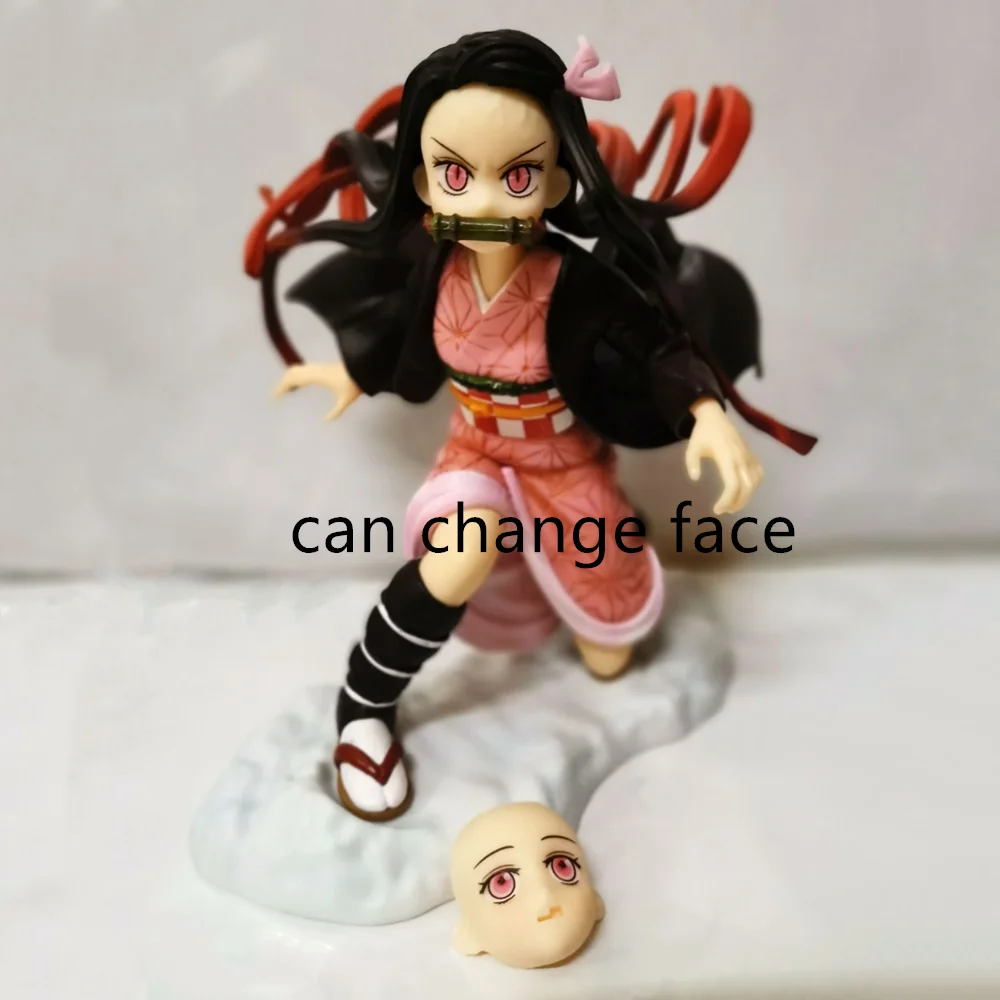 nezuko 1 no box Kimetsu no Yaiba фигурки героев аниме Kamado Tanjirou Nezuko Demon Slayer Zenitsu фигурка коллекционера Рождественская демоническая игрушка кукла - Цвет: nezuko 1 no box