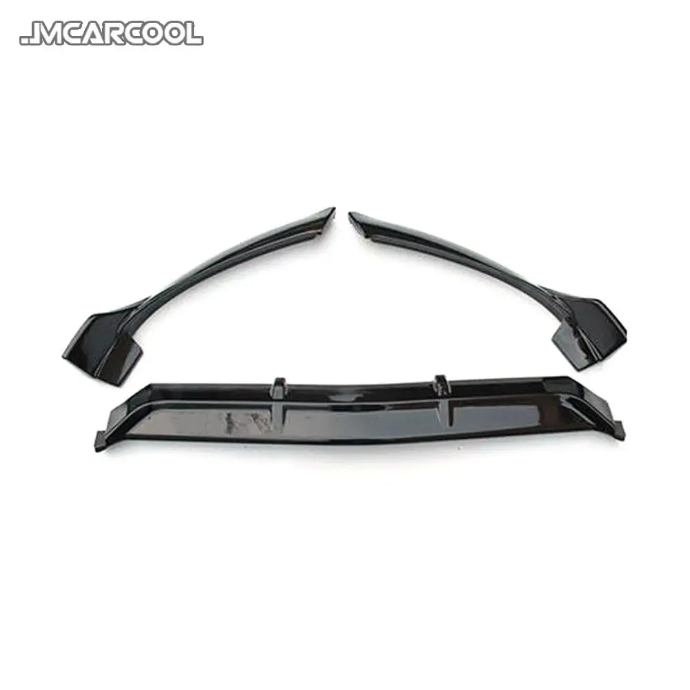 For W205 Front Lip Spoiler Aprons Mercedes Benz C205 C200 C300 C43 AMG 2014-2019 3PCS ABS Black Bumper Guard | Автомобили и