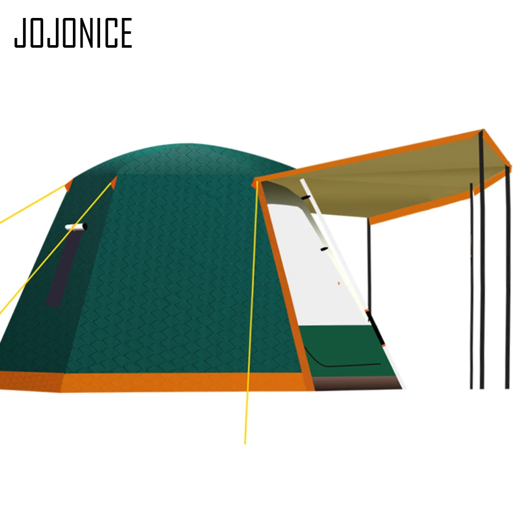 

Палатка Автоматическая для кемпинга, большая двухслойная Всесезонная палатка с защитой от ветра и дождя, для пешего туризма, рыбалки