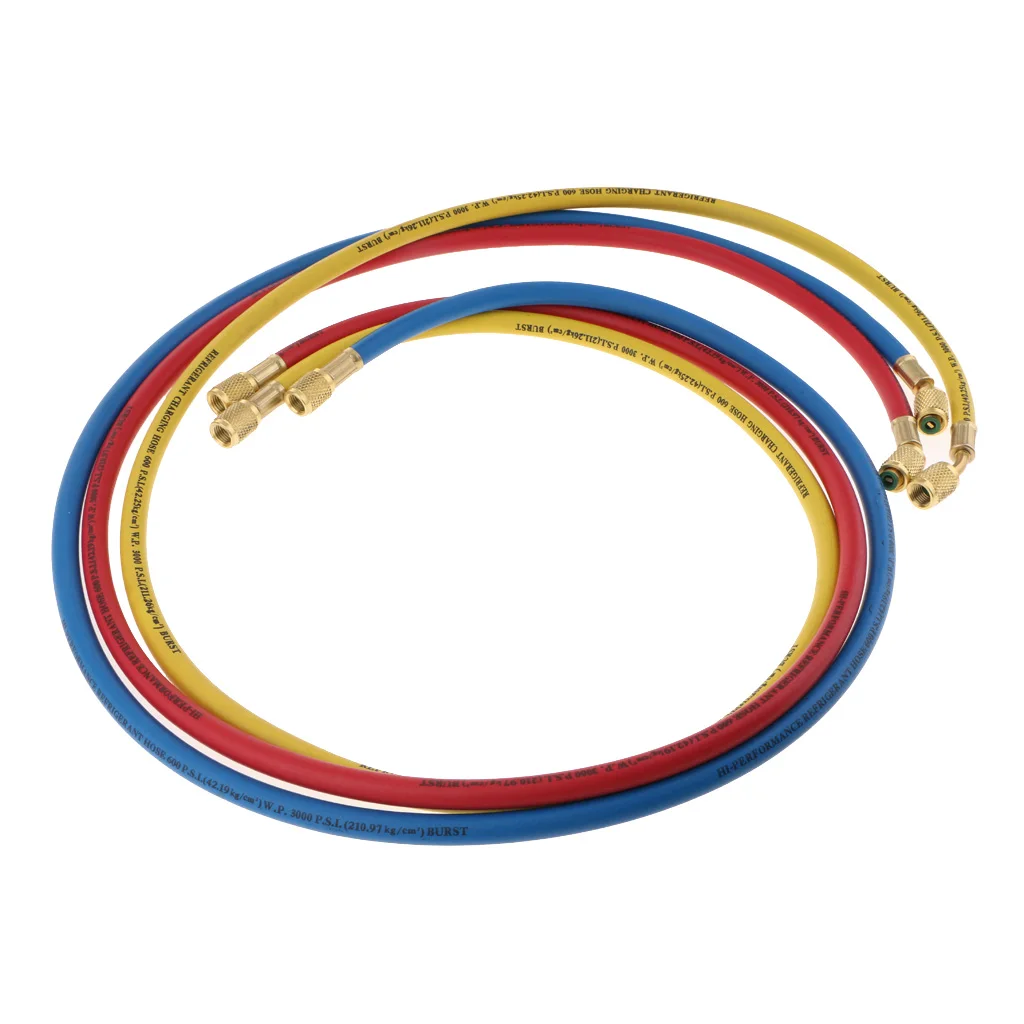 5 футов 1/4 &quotSAE A/C зарядный шланг Труба для хладагентов R134a R12 R502 R22 изготовлен из
