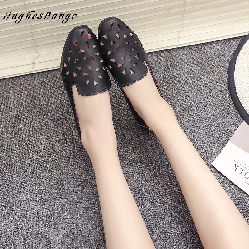 Удобная женская обувь Новинка 2020 года сезон лето белые туфли с закрытым носком