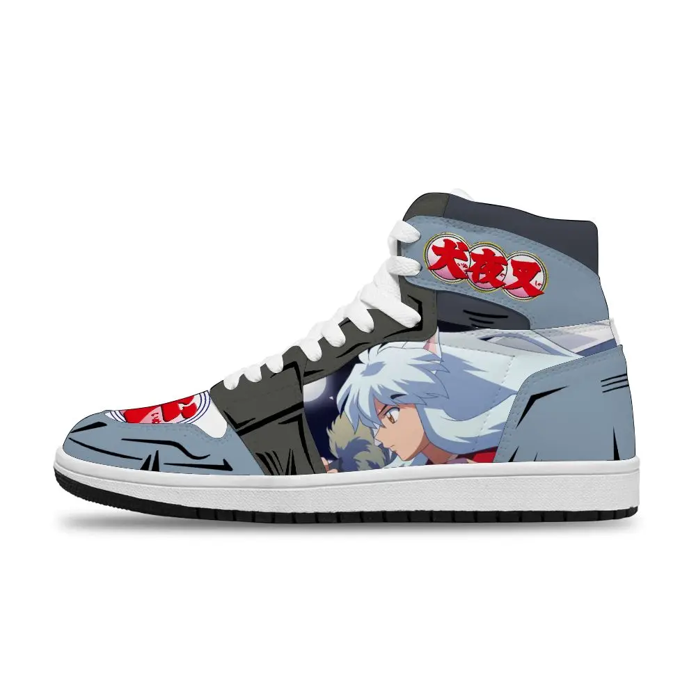 

2021 Japanese Hot Anime Inuyasha Diy Breathable Running Non-Slip Casual Shoes For man Unisex Fashion Sneakers