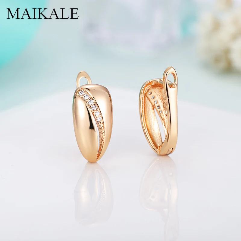 Женские простые серьги гвоздики MAIKALE цветные маленькие пустотелые