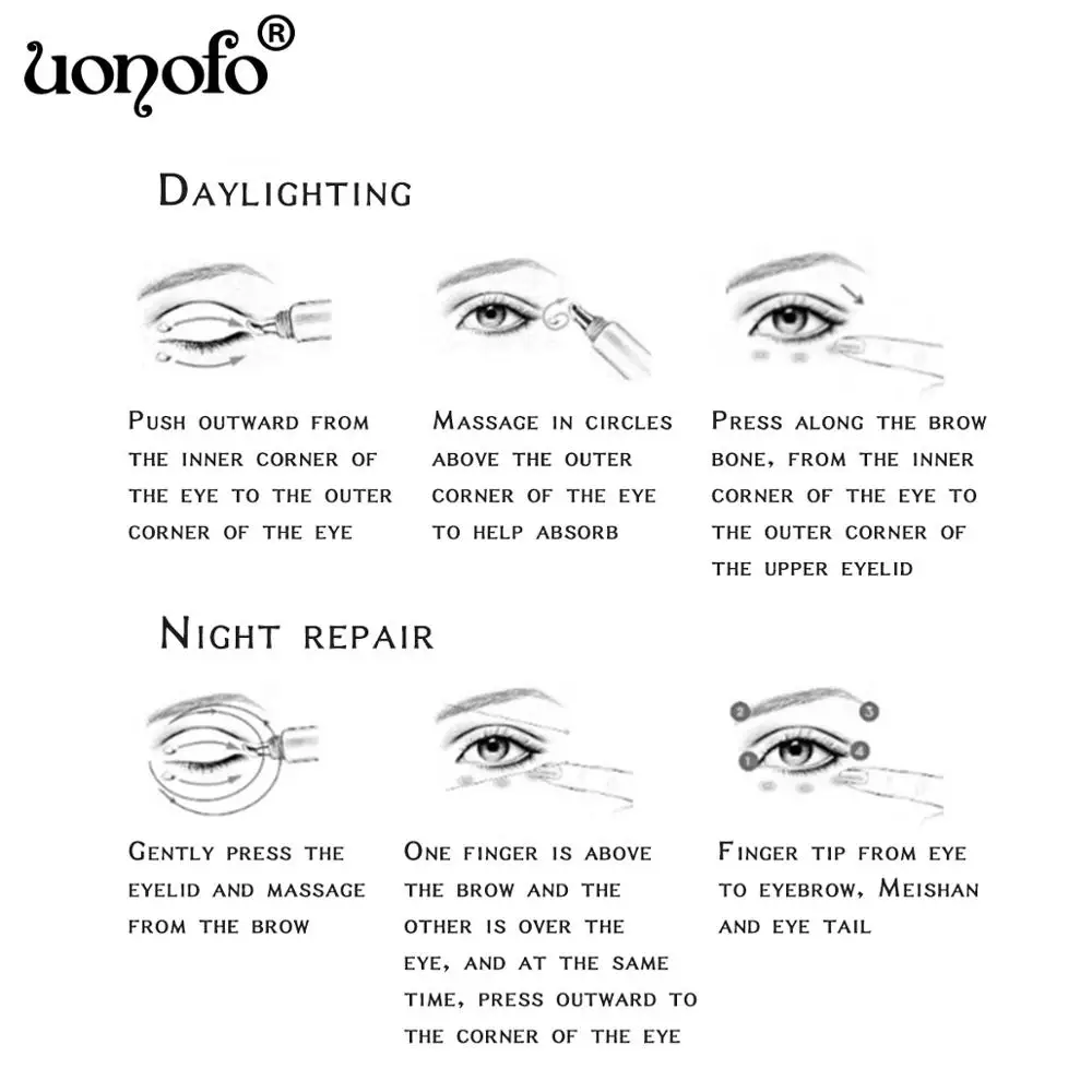 UONOFO 30 мл уменьшает темные круги гладкие тонкие линии яичная белая вода и нежная