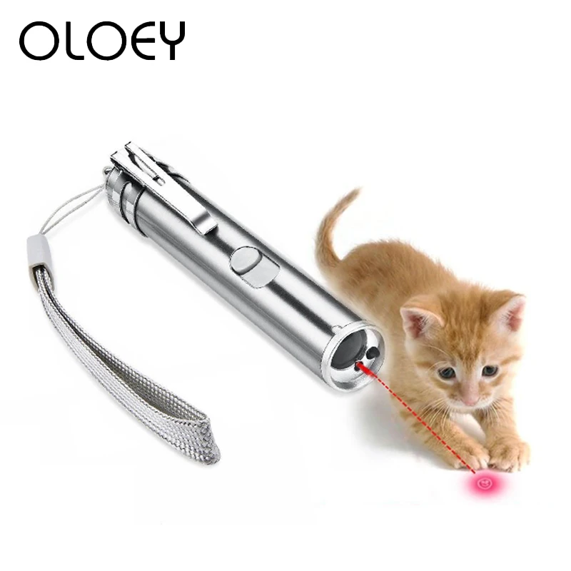 Светодиодная лазерная светодиодный шка для домашних животных кошек красная