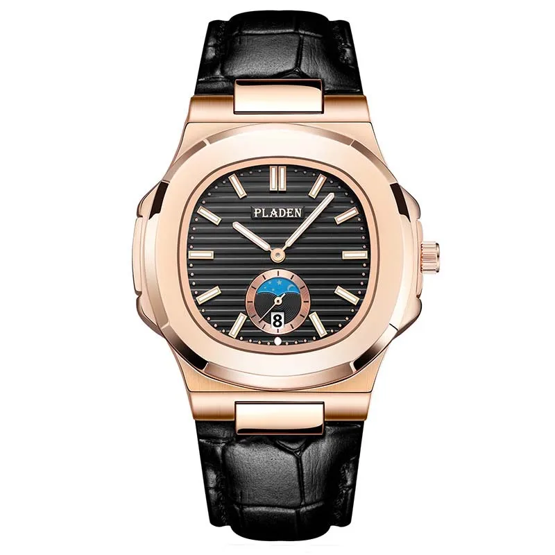 

Fashion Trend Men's Quartz Watch Luxury Waterproof Brand Quality Sports Men's Clock Top Brand Business Leather Men's Wrist Watch