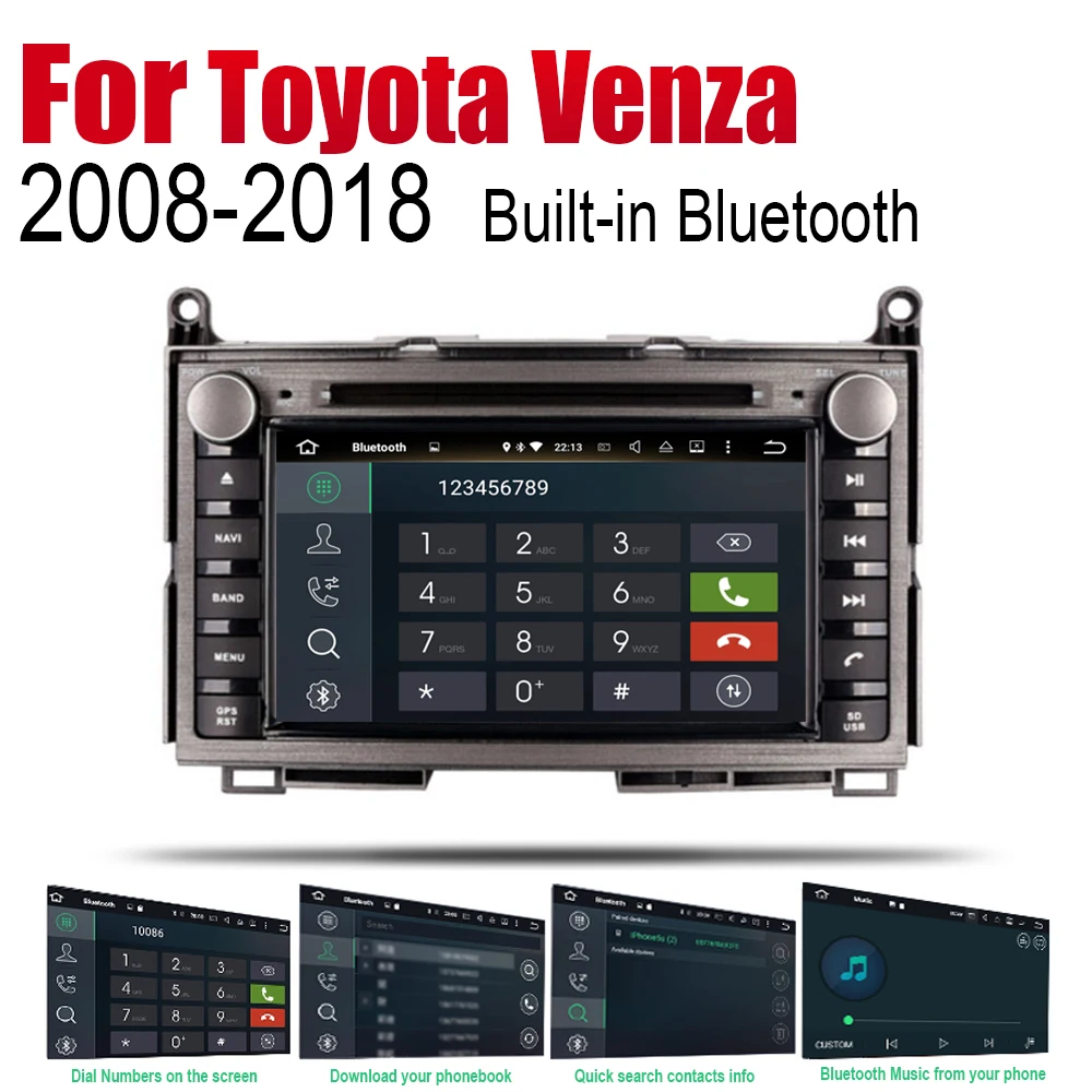 Автомагнитола ZaiXi 2 Din Android DVD для Toyota Venza 2008 ~ 2018|Автомагнитолы| |