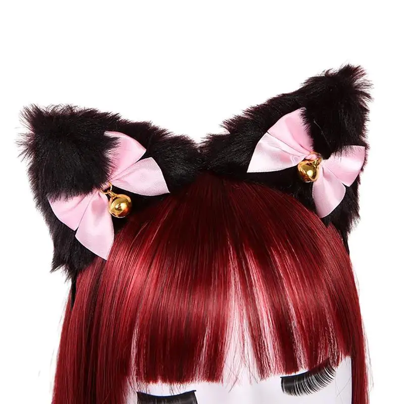 Женская милая повязка на голову в стиле аниме Лолита милый пушистый плюшевый