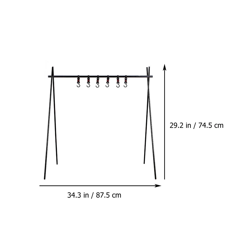 

1 Set Portable Outdoor Camping Rack Multifunctional Clothes Drying Rack