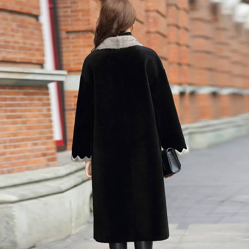 Новинка 2021 зимняя Толстая теплая меховая куртка модные женские пальто с меховым