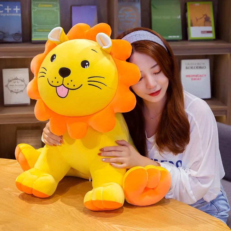 

50cm New Arrival Adorable Toys Kawaii Sunshine Lion Animal lion Throw Pillows Sea Lion Plush Stuffed Sleeping Pillow Doll Toy