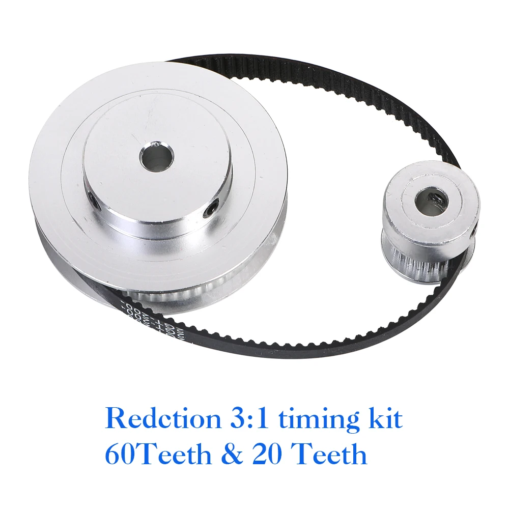 Timing Belt Pulley GT2 60teeth 20teeth Reduction 3:1/1:3 3D printer accessories belt width 6mm Bore 5&8&10mm