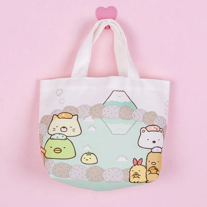 Новая аниме Sumikko Gurashi уголок био холст сумка для хранения женщин мультфильм милый