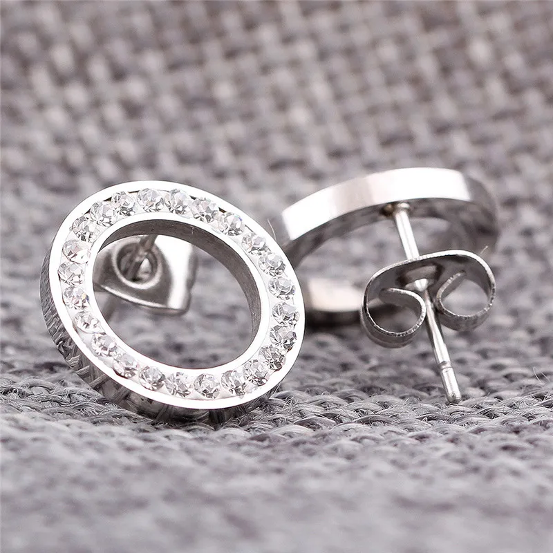 

Новинка 2022, Женский бриллиант из титановой стали от Swarovski, 2 цвета, подходит для женщин в качестве подарка на вечерние ринку