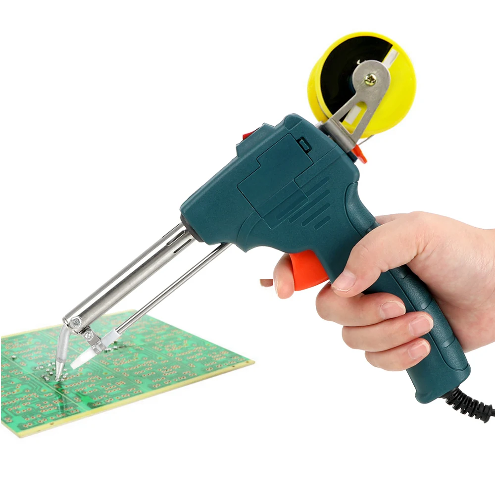 

DIYWORK Pump Welding Tool EU/US Plug Electric Soldering Iron Handheld 110V/220V 60W Tin Soldering Iron Automatic Send Tin Gun