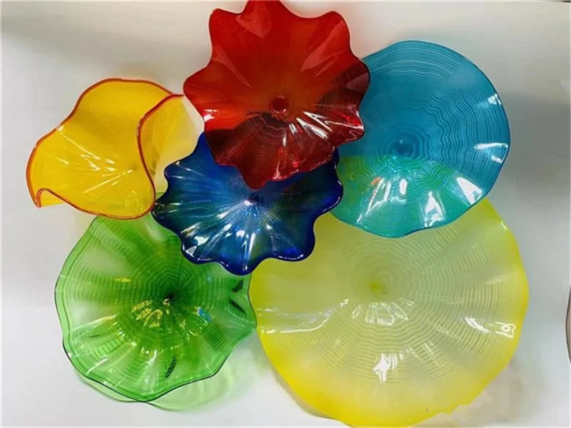 

Wall Art Plates Handmade Blown Glass Wall lamps American Customized Blown Murano Glass Wall Lamps
