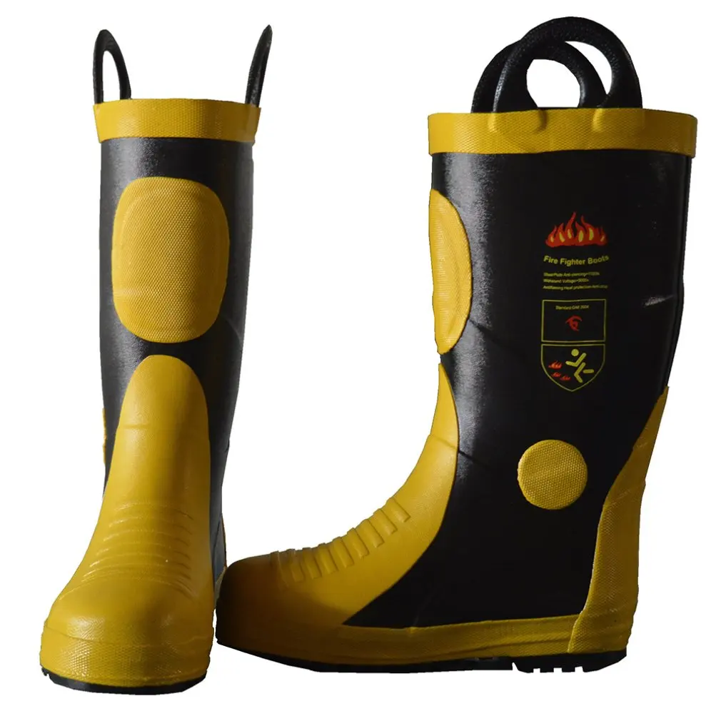 DA-085 High Temperature Resistant Rubber Fire Fighting Safety Boots Heat Proof Shoes Work | Безопасность и защита